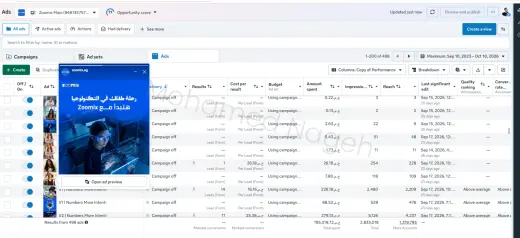 Zoomix – جلب عملاء داشبورد النتائج 3